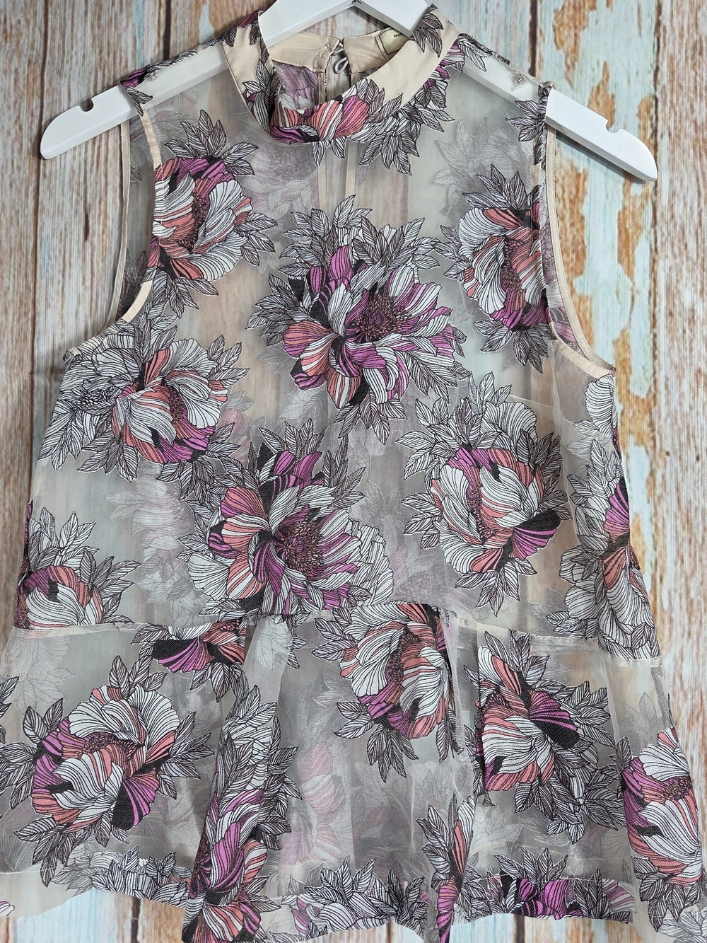 Anthropologies Moulinette Soeurs Terrace Swing Tank. Sheer, No Undershirt. Sz 2